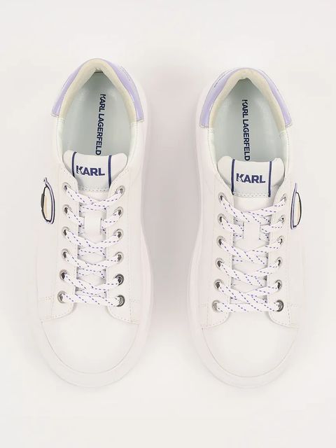 Karl Lagerfeld sneakersy skórzane ANAKAPRI damskie kolor biały KL63530N