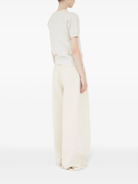 Maison Margiela logo-print cotton sweatshirt - Neutrals