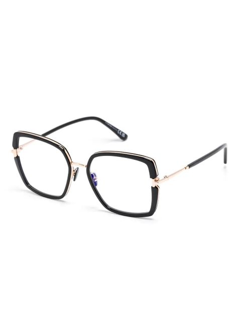 TOM FORD Eyewear oversize-frame glasses - Black