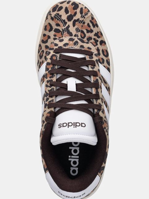 adidas sneakersy zamszowe Vl Court Bold kolor beżowy JS4376