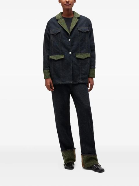 GANNI buttoned jeans - Blue