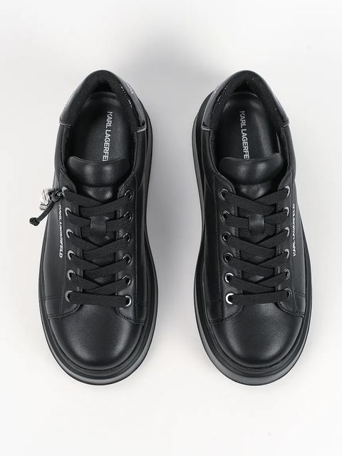 Karl Lagerfeld sneakersy skórzane ANAKAPRI damskie kolor czarny KL63516