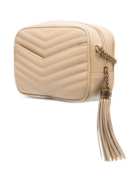 Saint Laurent quilted leather crossbody bag - Neutrals