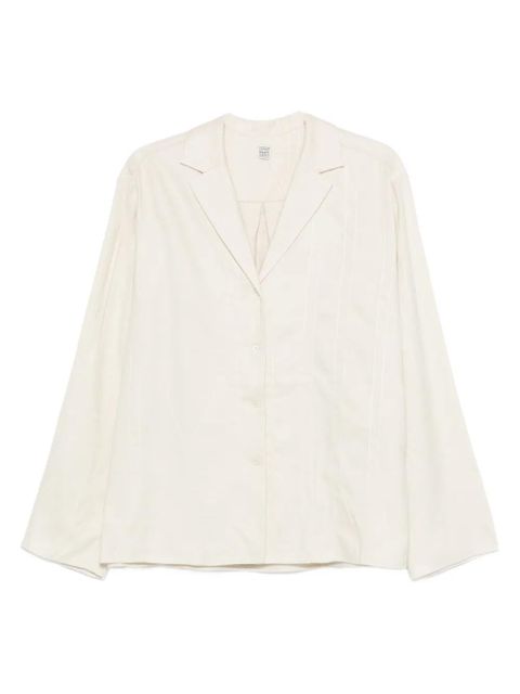 TOTEME monogram flannel top - Neutrals - zdjęcie produktu nr 1