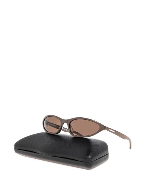 Balenciaga Eyewear oval-frame sunglasses - Brown