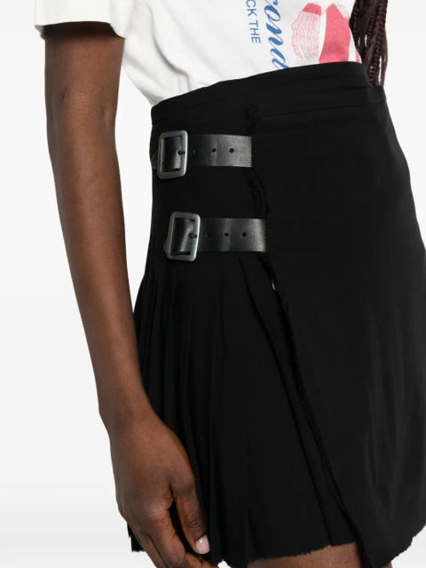 Vivienne Westwood Kilt buckle pleated mini skirt - Black
