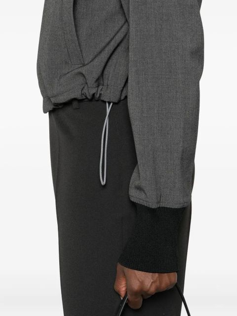 PINKO cropped bomber jacket - Grey