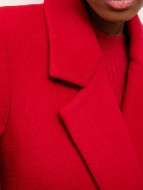 Answear.LAB płaszcz wełniany kolor czerwony