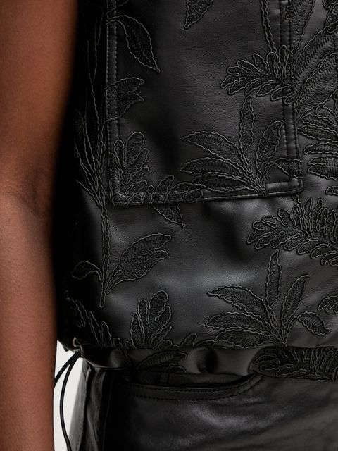 Guess bezrękawnik CHANTAL kolor czarny przejściowy W5YN79 WHGU0