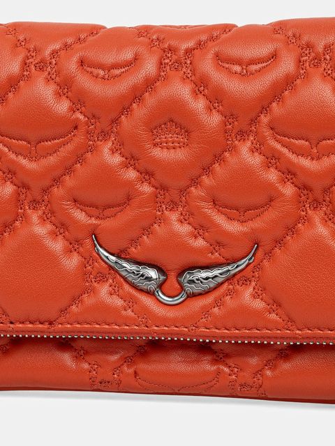 ZADIG&VOLTAIRE torebka skórzana kolor pomarańczowy LWBA04053