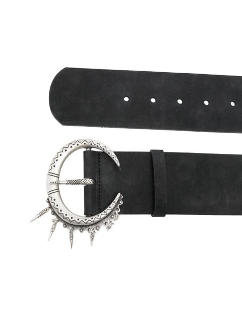 Ba&Sh Bruna crescent-moon-detail belt - Black - zdjęcie produktu nr 2