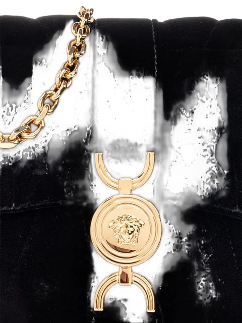 Versace quilted chain tote bag - Black