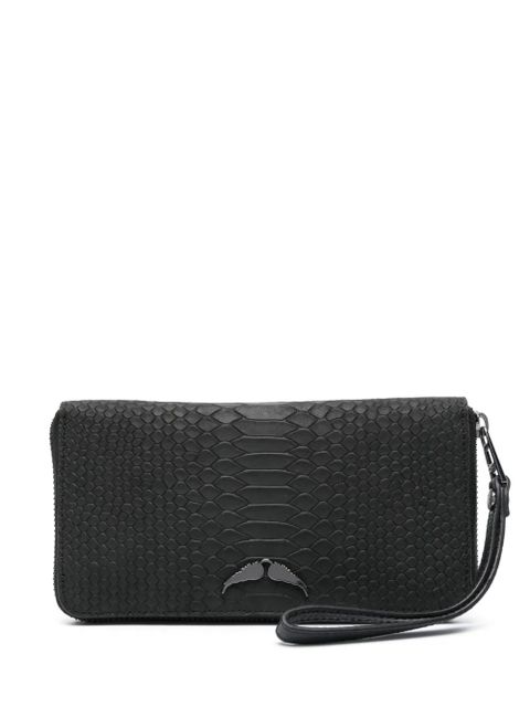 Zadig&Voltaire crocodile-effect leather wallet - Black - zdjęcie produktu nr 1
