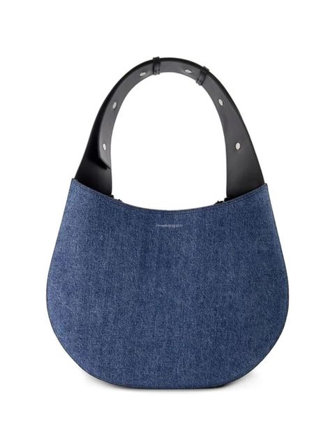 Alexander McQueen zip skull shoulder bag - Blue - zdjęcie produktu nr 2