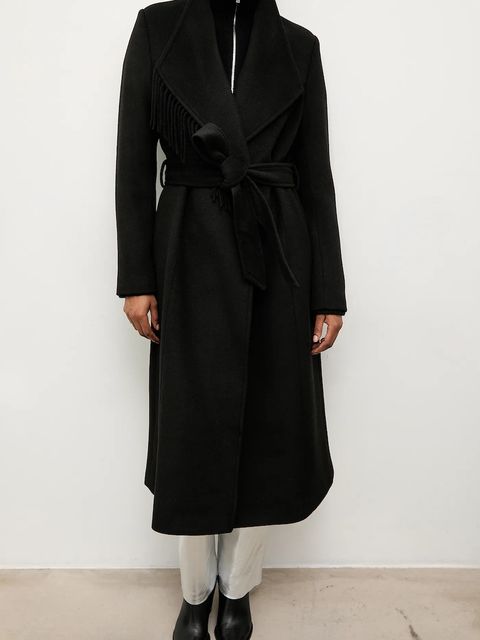 Answear.LAB płaszcz z wełną kolor czarny - zdjęcie produktu nr 1