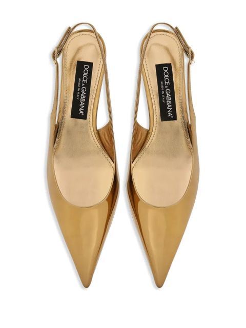 Dolce & Gabbana Lollo 30mm leather pumps - Gold