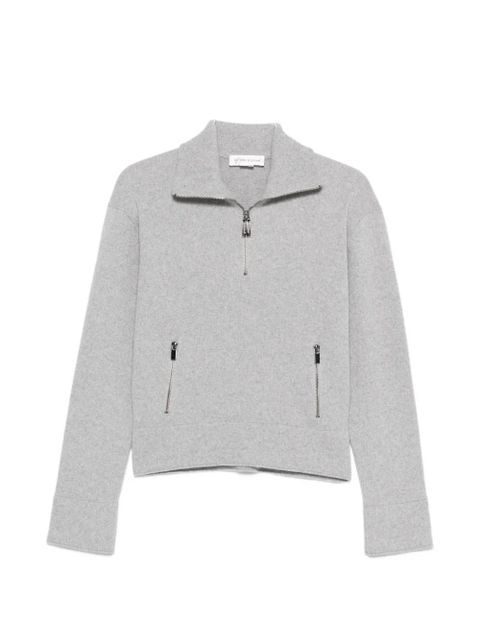 Victoria Beckham half-zip sweater - Grey - zdjęcie produktu nr 1