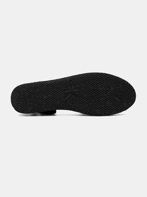 Calvin Klein Jeans espadryle FLATFORM ESPADRILLE SLING MG kolor czarny na platformie YW0YW01735