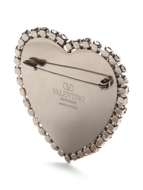 Valentino Garavani Coeur Hyperbole brooch - Silver