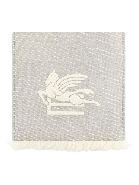ETRO embroidered scarf - Grey - zdjęcie produktu nr 1