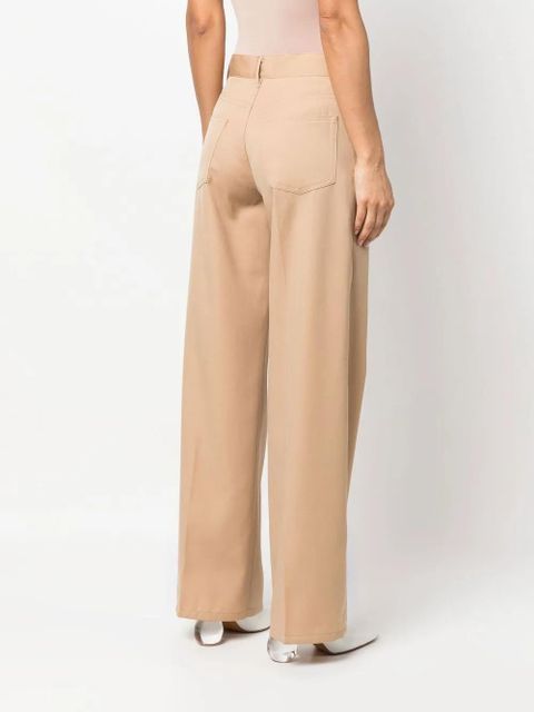 Jil Sander straight-leg wool trousers - Brown