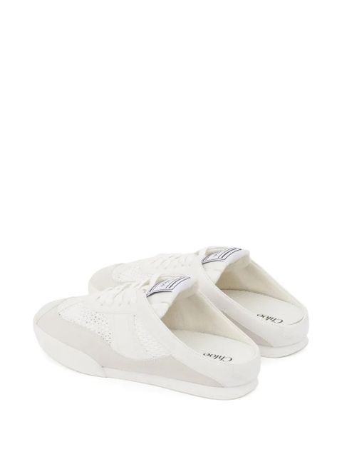 Chloé Kick lace-up mule sneakers - Neutrals