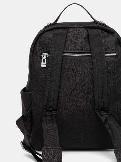 Answear.LAB plecak skórzany damski kolor czarny mały gładki - zdjęcie produktu nr 2