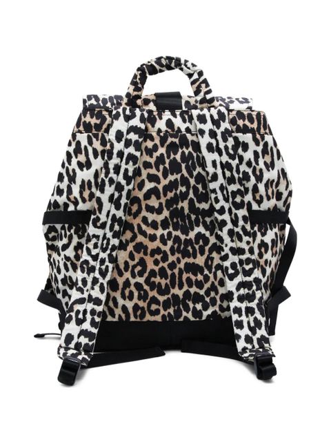 GANNI leopard-print backpack - Brown - zdjęcie produktu nr 2