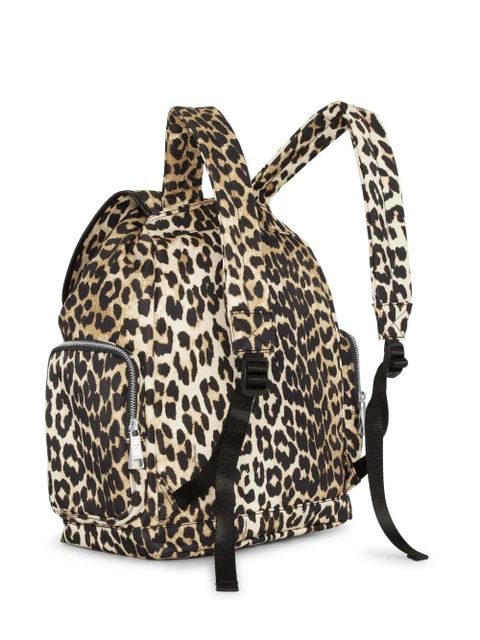 GANNI leopard-print backpack - Brown - zdjęcie produktu nr 2