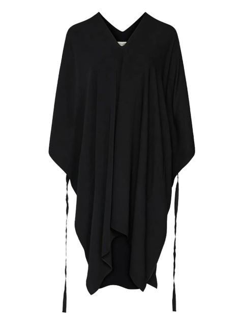 MM6 Maison Margiela V-neck midi dress - Black - zdjęcie produktu nr 1