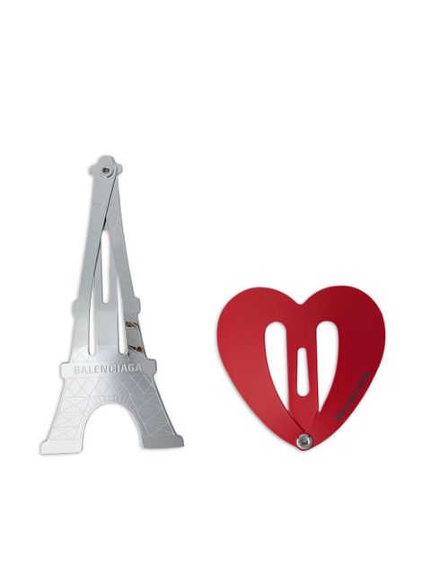 Balenciaga iconic shapes hair clip - Silver - zdjęcie produktu nr 1