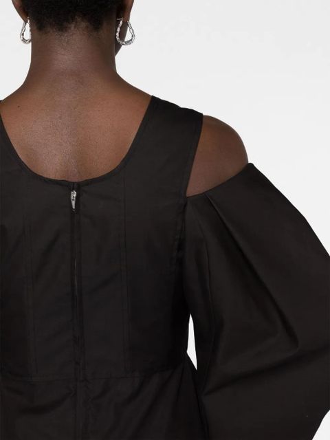 Jil Sander cold-shoulder blouse - Black