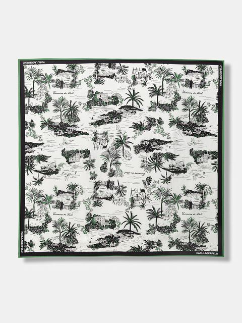 Karl Lagerfeld apaszka damska jedwabna K/SIGNATURE - zdjęcie produktu nr 2