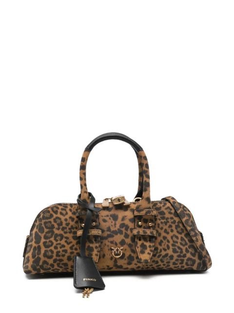 PINKO leopard-print tote bag - Brown