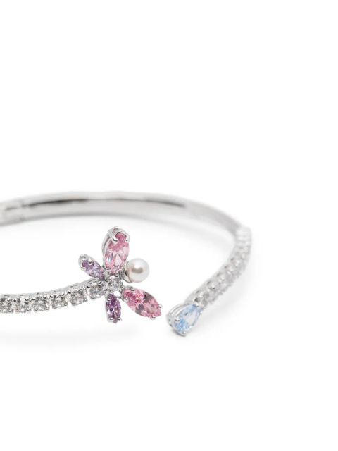 Swarovski x Ariana Grande crystal dragonfly bangle - Silver