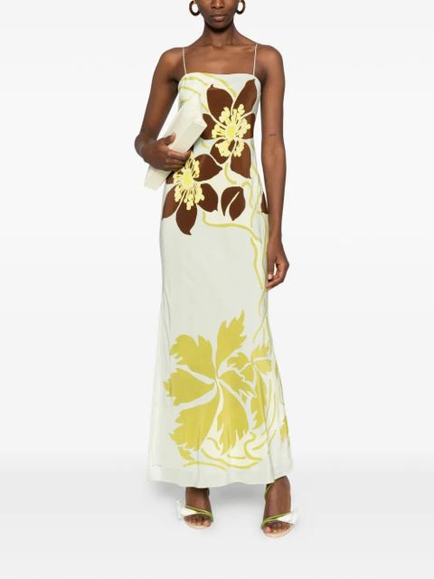 SIR. printed maxi dress - Green