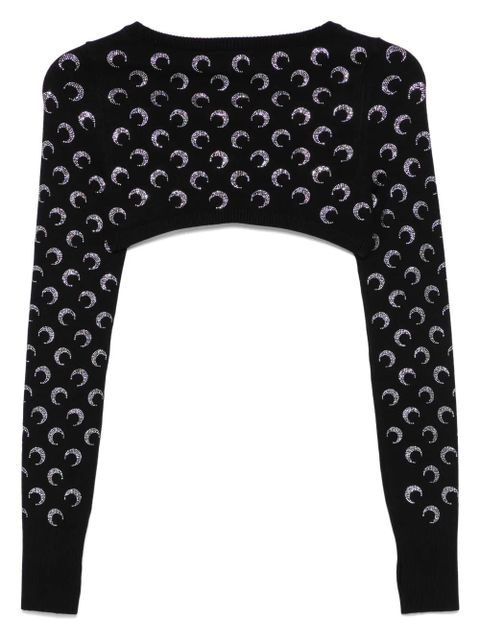 Marine Serre Moonogram-pattern sweater - Black - zdjęcie produktu nr 2