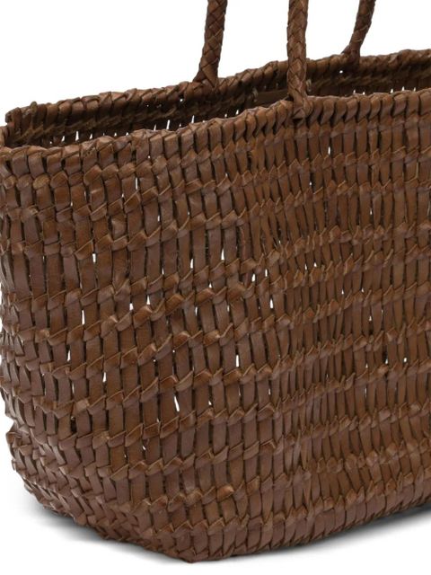 DRAGON DIFFUSION Terrafino woven leather tote bag - Brown