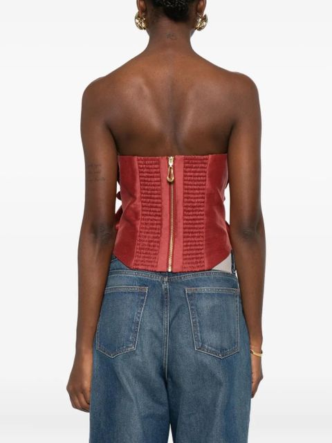 Aje Isla ruffled top - Orange