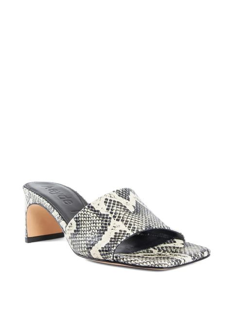 Aeyde Jeanie snake-print mules - Grey - zdjęcie produktu nr 2