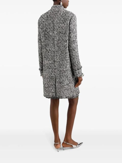 Dolce & Gabbana tweed coat - Grey