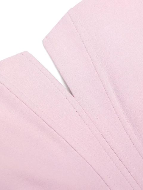 Self-Portrait square-neck midi dress - Pink