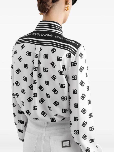 Dolce & Gabbana DNA DG print shirt - White