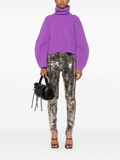 ISABEL MARANT Bella sequinned leggings - Silver - zdjęcie produktu nr 2