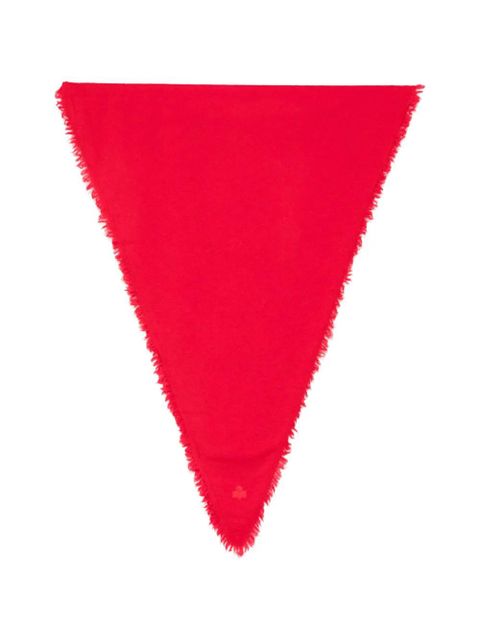 ISABEL MARANT Penina frayed scarf - Red - zdjęcie produktu nr 1