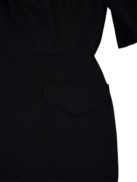 Givenchy button-fastening pocket mini dress - Black