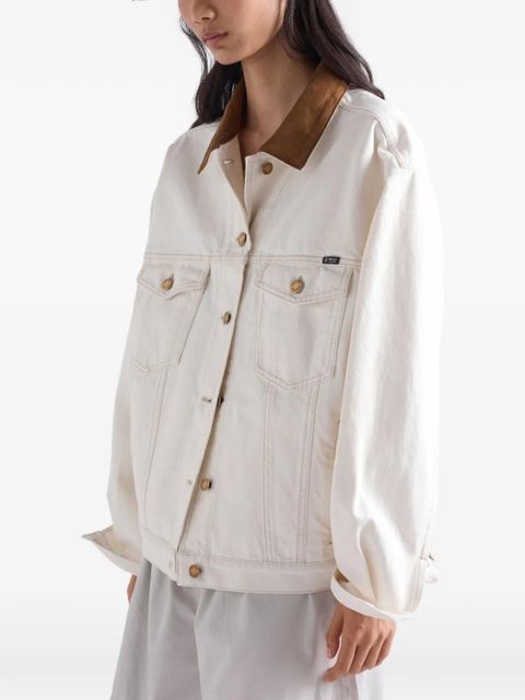 Prada Old denim blouson jacket - White
