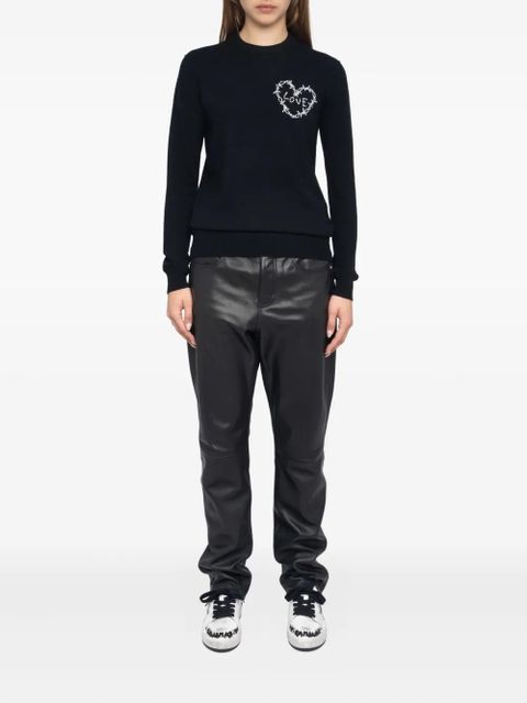 Zadig&Voltaire heart-detail sweater - Black - zdjęcie produktu nr 2