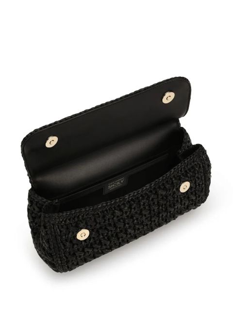 Dolce & Gabbana Sicily interwoven mini bag - Black