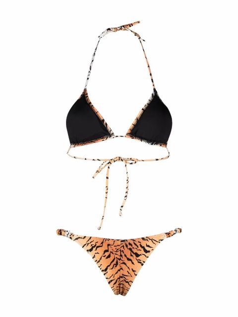 Reina Olga Scrunchie tiger-print bikini - Orange - zdjęcie produktu nr 2